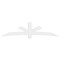 Ekena Millwork Alberta Architectural Grade PVC Gable Bracket, 108"W x 27"H x 6"D x 6"F, 6/12 Pitch GBP108X27X0606ALB00 - alternate 3